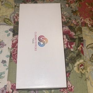 Slide on sandals. Super soft cushion. Sole! Only been worn twice tops.